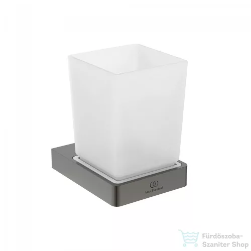 Ideal Standard CONCA SQUARED fali fogmosó pohár,magnetic grey T4504A5