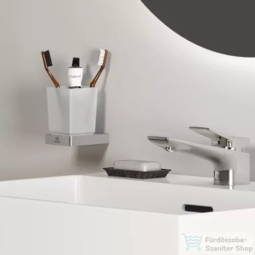 Ideal Standard CONCA SQUARED fali fogmosó pohár,Silver storm T4504GN