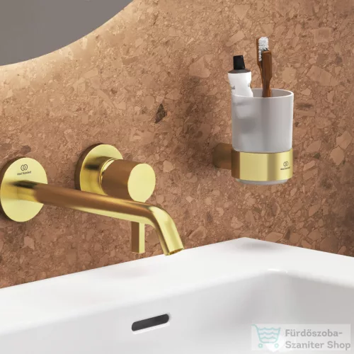 Ideal Standard CONCA ROUND fali fogmosó pohár,brushed gold T4505A2