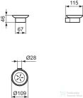 Ideal Standard CONCA ROUND fali szappantartó,magnetic grey T4509A5