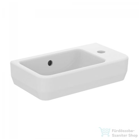 Ideal Standard I.LIFE S 45x25 cm-es falra/bútorra szerelhető mosdó jobb oldali csaplyukkal, fehér T458601