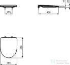 Ideal Standard I.LIFE A wc ülőke,fehér T467501