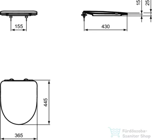 Ideal Standard I.LIFE A wc ülőke,fehér T467501