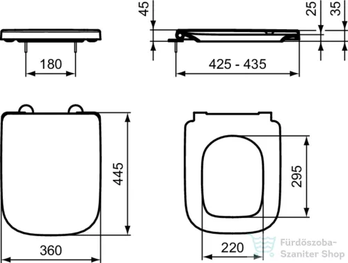 Ideal Standard I.LIFE B wc ülőke,fehér T468201