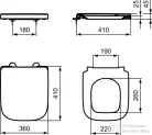Ideal Standard I.LIFE S wc ülőke,fehér T473601
