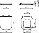 Ideal Standard I.LIFE S  soft-close wc ülőke,fehér T473701