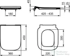 Ideal Standard I.LIFE B soft-close wc ülőke,fényes szürke T500358