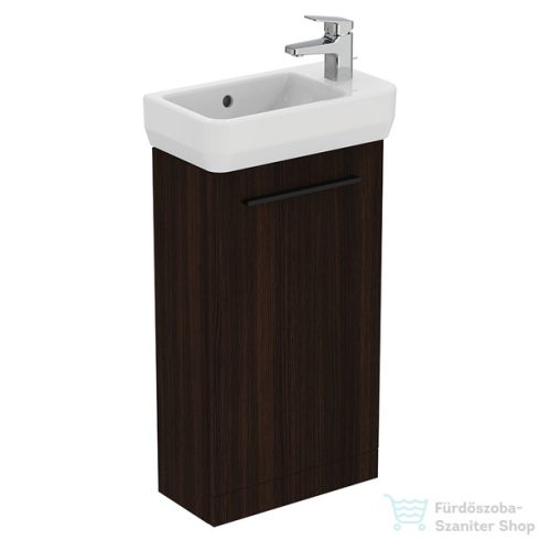 Ideal Standard I.Life S 41x20,5 cm-es 1 ajtós álló szekrény mosdó és fogantyú nélkül,Coffee oak T5005NW