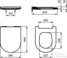 Ideal Standard BLEND CURVE Slim soft-close wc ülőke,fehér T520801