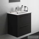 Ideal Standard I.LIFE A 60x44 cm-es 2 fiókos fali szekrény mosdó és fogantyú nélkül,Carbon grey matt T5255NV