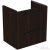 Ideal Standard I.LIFE A 60x44 cm-es 2 fiókos fali szekrény mosdó és fogantyú nélkül,Coffee oak T5255NW