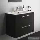 Ideal Standard I.LIFE A 80x44 cm-es 2 fiókos fali alsószekrény mosdó és fogantyú nélkül,Carbon grey matt T5256NV