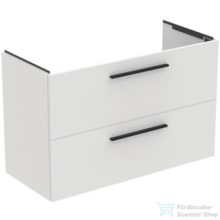  Ideal Standard I.LIFE A 100x44 cm-es 2 fiókos fali szekrény mosdó és fogantyú nélkül,matt fehér T5257DU