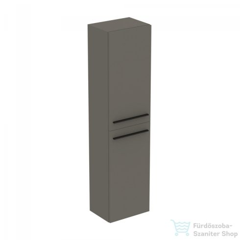 Ideal Standard I.Life A 40x30x160 cm-es 2 ajtós szekrény fogantyú nélkül,Quartz grey matt T5260NG