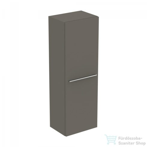 Ideal Standard I.Life A 40x30x120 cm-es 1 ajtós szekrény fogantyú nélkül,Quartz grey matt T5261NG
