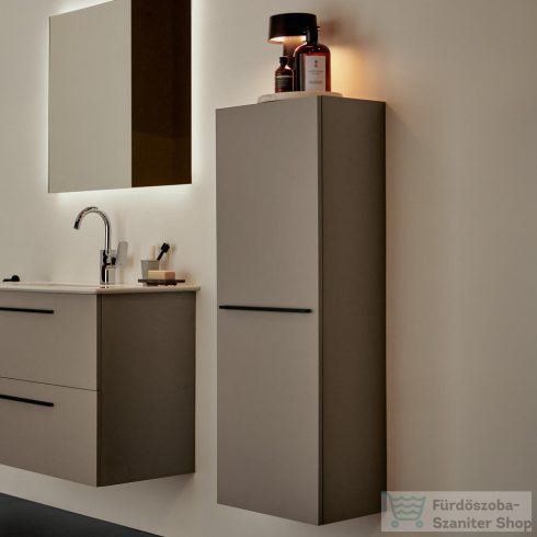 Ideal Standard I.Life A 40x30x120 cm-es 1 ajtós szekrény fogantyú nélkül,Quartz grey matt T5261NG