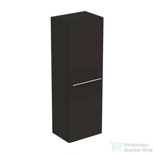 Ideal Standard I.Life A 40x30x120 cm-es 1 ajtós szekrény fogantyú nélkül,Carbon grey matt T5261NV