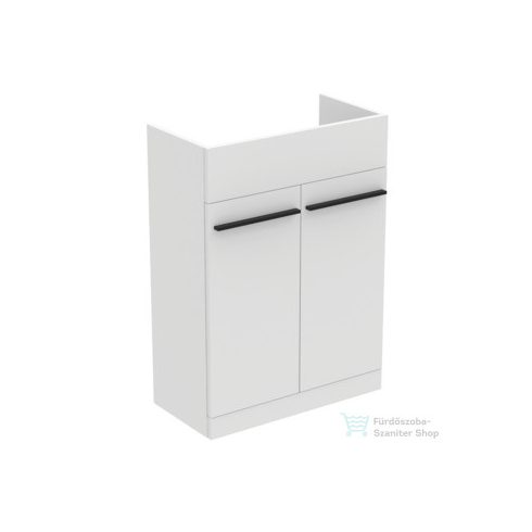 Ideal Standard I LIFE A 60x30 cm-es 2 ajtós álló alsószekrény mosdó,munkalap és fogantyú nélkül,matt fehér T5262DU
