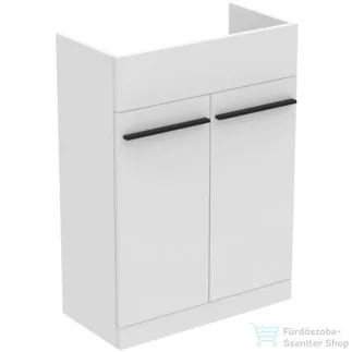 Ideal Standard I LIFE A 60x30 cm-es 2 ajtós álló alsószekrény mosdó,munkalap és fogantyú nélkül,matt fehér T5262DU