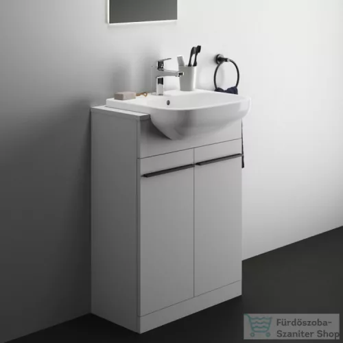 Ideal Standard I LIFE A 60x30 cm-es 2 ajtós álló alsószekrény mosdó,munkalap és fogantyú nélkül,matt fehér T5262DU