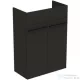 Ideal Standard I LIFE A 60x30 cm-es 2 ajtós álló alsószekrény mosdó,munkalap és fogantyú nélkül,Carbon grey matt T5262NV