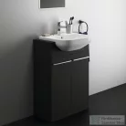 Ideal Standard I LIFE A 60x30 cm-es 2 ajtós álló alsószekrény mosdó,munkalap és fogantyú nélkül,Carbon grey matt T5262NV