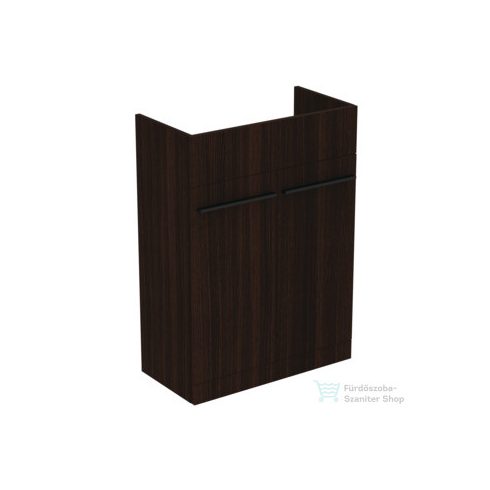 Ideal Standard I LIFE A 60x30 cm-es 2 ajtós álló alsószekrény mosdó,munkalap és fogantyú nélkül,Coffee oak T5262NW