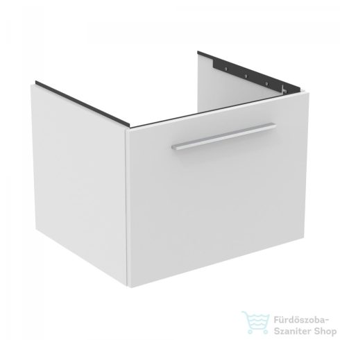 Ideal Standard I.Life B 60x50,5 cm-es 1 fiókos fali szekrény mosdó és fogantyú nélkül,matt fehér T5269DU