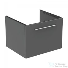   Ideal Standard I.Life B 60x50,5 cm-es 1 fiókos fali szekrény mosdó és fogantyú nélkül,Quartz grey matt T5269NG