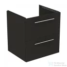 Ideal Standard I.Life B 60x50,5 cm-es 2 fiókos fali szekrény mosdó és fogantyú nélkül,Carbon grey matt T5270NV