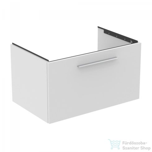 Ideal Standard I.Life B 80x50,5 cm-es 1 fiókos fali szekrény mosdó és fogantyú nélkül,matt fehér T5271DU