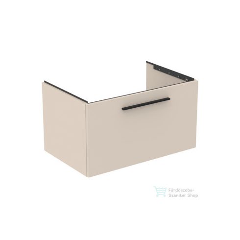 Ideal Standard I.Life B 80x50,5 cm-es 1 fiókos fali szekrény mosdó és fogantyú nélkül,Sand beige matt T5271NF