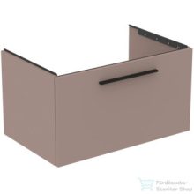   Ideal Standard I.Life B 80x50,5 cm-es 1 fiókos fali szekrény mosdó és fogantyú nélkül,Greige matt T5271NH