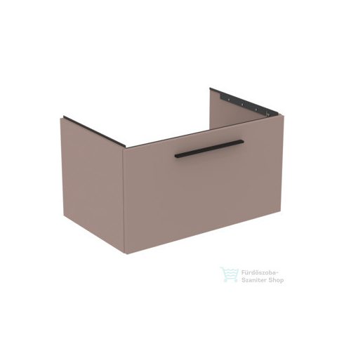 Ideal Standard I.Life B 80x50,5 cm-es 1 fiókos fali szekrény mosdó és fogantyú nélkül,Greige matt T5271NH
