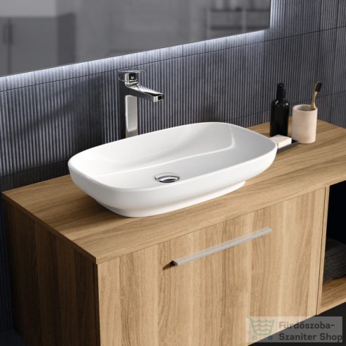 Ideal Standard I.Life B 80x50,5 cm-es 1 fiókos fali szekrény mosdó és fogantyú nélkül,Natural oak T5271NX