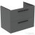 Ideal Standard I.Life B 80x50,5 cm-es 2 fiókos fali szekrény mosdó és fogantyú nélkül,Quartz grey matt T5272NG