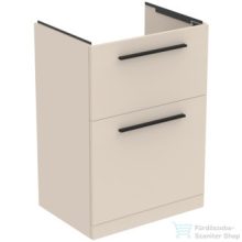   Ideal Standard I.LIFE A 60x44 cm-es 2 fiókos álló szekrény mosdó és fogantyú nélkül,Sand beige matt T5273NF