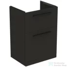 Ideal Standard I.LIFE A 60x44 cm-es 2 fiókos álló szekrény mosdó és fogantyú nélkül,Carbon grey matt T5273NV