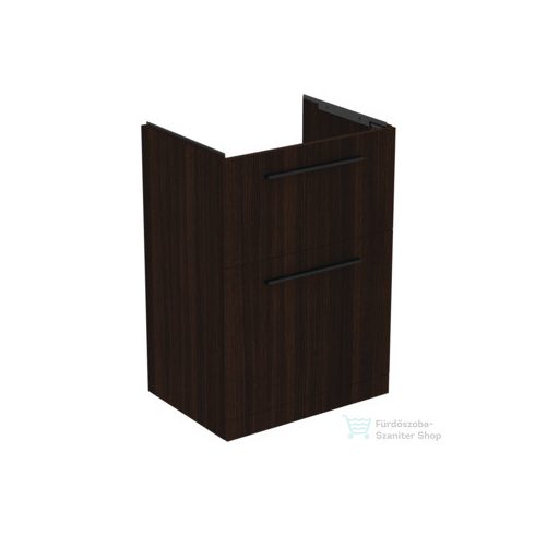 Ideal Standard I.LIFE A 60x44 cm-es 2 fiókos álló szekrény mosdó és fogantyú nélkül,Coffee oak T5273NW