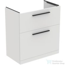   Ideal Standard I.LIFE A 80x44 cm-es 2 fiókos álló szekrény mosdó és fogantyú nélkül,matt fehér T5274DU