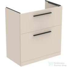   Ideal Standard I.LIFE A 80x44 cm-es 2 fiókos álló szekrény mosdó és fogantyú nélkül,Sand beige matt T5274NF