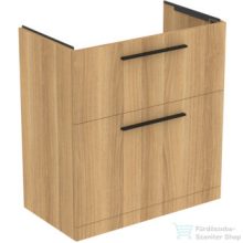   Ideal Standard I.LIFE A 80x44 cm-es 2 fiókos álló szekrény mosdó és fogantyú nélkül,Natural oak T5274NX