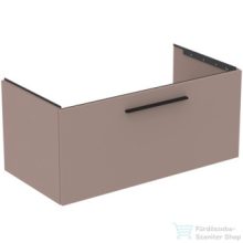   Ideal Standard I.Life B 100x50,5 cm-es 1 fiókos fali szekrény mosdó és fogantyú nélkül,Greige matt T5275NH