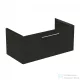 Ideal Standard I.Life B 100x50,5 cm-es 1 fiókos fali szekrény mosdó és fogantyú nélkül,Carbon grey matt T5275NV