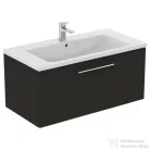 Ideal Standard I.Life B 100x50,5 cm-es 1 fiókos fali szekrény mosdó és fogantyú nélkül,Carbon grey matt T5275NV