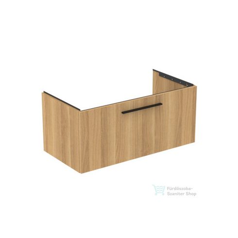 Ideal Standard I.Life B 100x50,5 cm-es 1 fiókos fali szekrény mosdó és fogantyú nélkül,Natural oak T5275NX