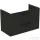 Ideal Standard I.Life B 100x50,5 cm-es 2 fiókos fali szekrény mosdó és fogantyú nélkül,Carbon grey matt T5276NV