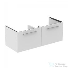   Ideal Standard I.Life B 120x50,5 cm-es 2 fiókos fali szekrény mosdó és fogantyú nélkül,matt fehér T5277DU