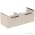 Ideal Standard I.Life B 120x50,5 cm-es 2 fiókos fali szekrény mosdó és fogantyú nélkül,Sand beige matt T5277NF
