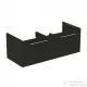 Ideal Standard I.Life B 120x50,5 cm-es 2 fiókos fali szekrény mosdó és fogantyú nélkül,Carbon grey matt T5277NV